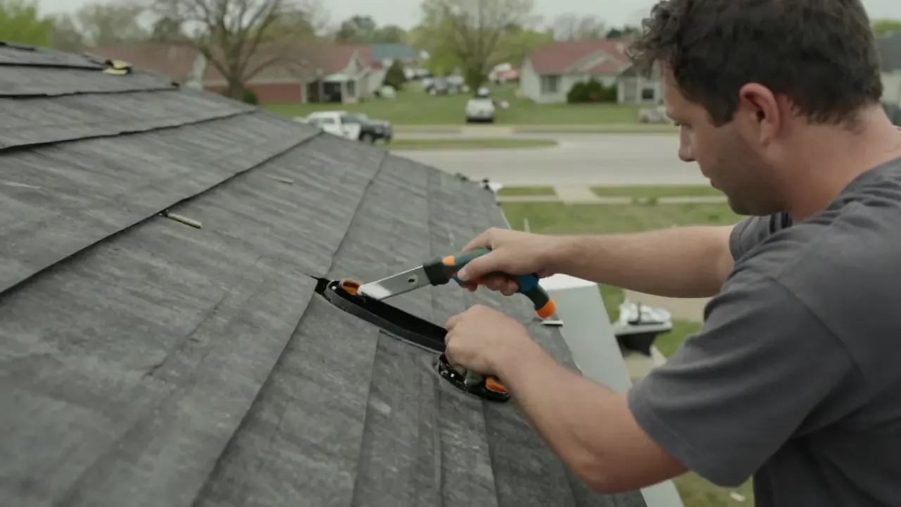 Skylight Leak Repair in Baytown, Texas: professional performing Skylight Leak Repair for a Roof Leak Repair customer, the